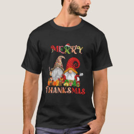 Thanksgiving Kerst Vrolijk Thanksgiving Gnomes T-shirt