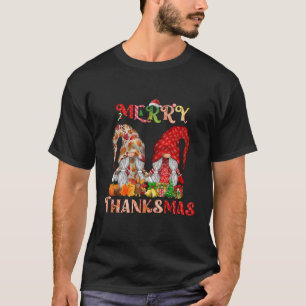 Thanksgiving Kerst Vrolijk Thanksgiving Gnomes T-shirt