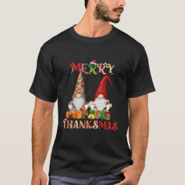 Thanksgiving Kerst Vrolijk Thanksgiving Gnomes T-shirt
