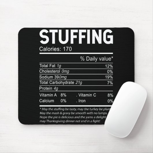 Thanksgiving kerstabel voedingsvasten muismat (Met muis)