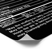 Thanksgiving kerstcadeaus poster (Hoek)