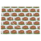 Thanksgiving kerstdiner Turkije Gift Bag Groot Cadeauzakje (Voorkant)