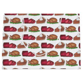 Thanksgiving kerstdiner Turkije Pie Foodie Groot Cadeauzakje (Voorkant)