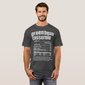 Thanksgiving kerstgroen Bean Casserole Feact T-shirt (Voorkant volledig)