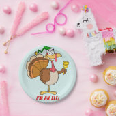 Thanksgiving kerstmis Cartoon Turkije Papieren Bordje (Feest)