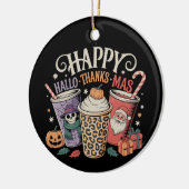 Thanksgiving Kerstmis Halloween Keramisch Ornament (Links)