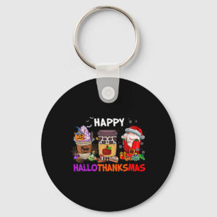 Thanksgiving Kerstmis Happy Hanksmas Coffee Sleutelhanger