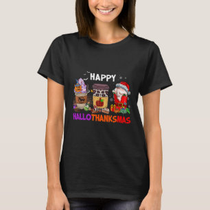 Thanksgiving Kerstmis Happy Hanksmas Coffee T-shirt