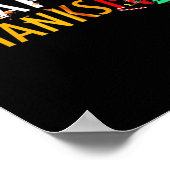 Thanksgiving Kerstmis Happy Thanksmas Poster (Hoek)