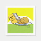 Thanksgiving Kerstmis - Informeel Turkije Servetten (Voorkant)