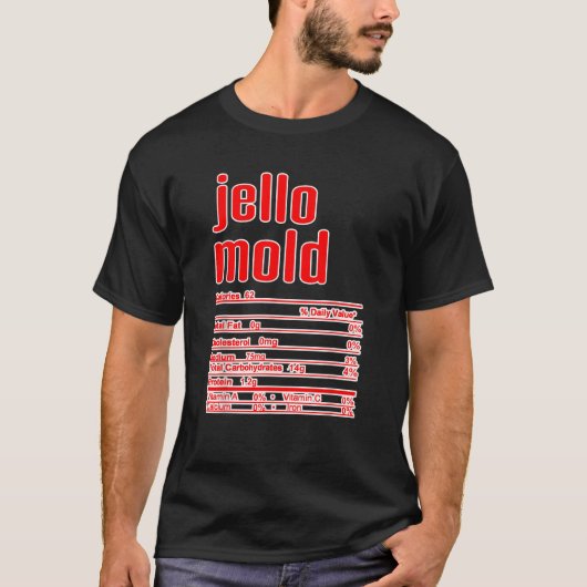 Thanksgiving Kerstmis Jello Mold Voedingsfeit T-shirt (Voorkant)