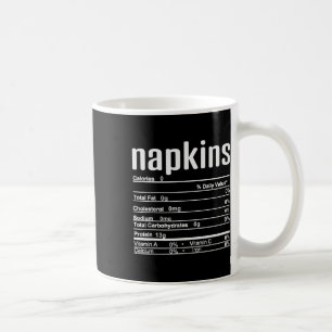 Thanksgiving Kerstmis Napkins Nutrition Feit Koffiemok