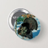Thanksgiving  kerstwinter Feestdagen Ronde Button 5,7 Cm (Voorkant /achterkant)