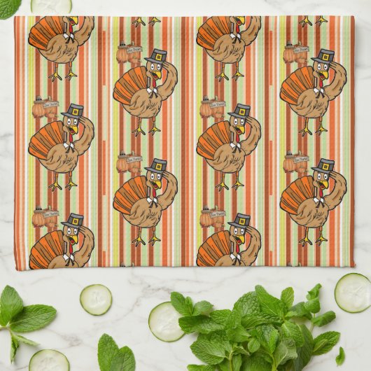 Thanksgiving keukenhanddoek (Gevouwen)