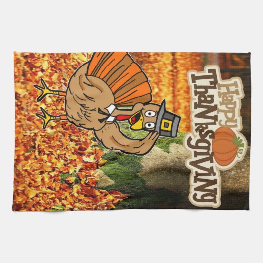 Thanksgiving keukenhanddoek (Horizontaal)