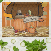 Thanksgiving keukenhanddoek (Gevouwen)