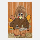 Thanksgiving keukenhanddoek (Verticaal)