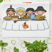 Thanksgiving keukenhanddoek (Gevouwen)
