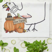Thanksgiving keukenhanddoek (Gevouwen)