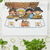 Thanksgiving keukenhanddoek (Gevouwen)