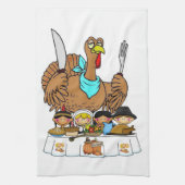 Thanksgiving keukenhanddoek (Verticaal)