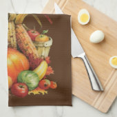 Thanksgiving keukenhanddoek (Quarter Fold)