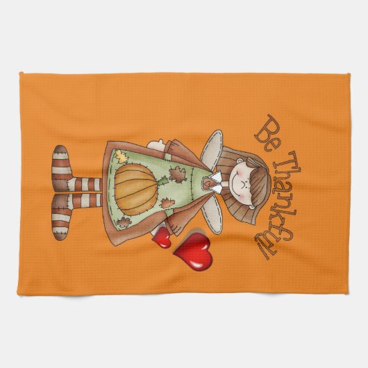 Thanksgiving keukenhanddoek (Horizontaal)