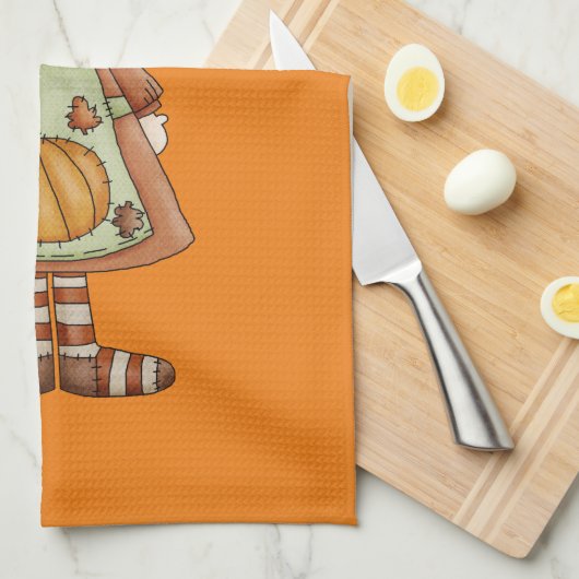 Thanksgiving keukenhanddoek (Quarter Fold)