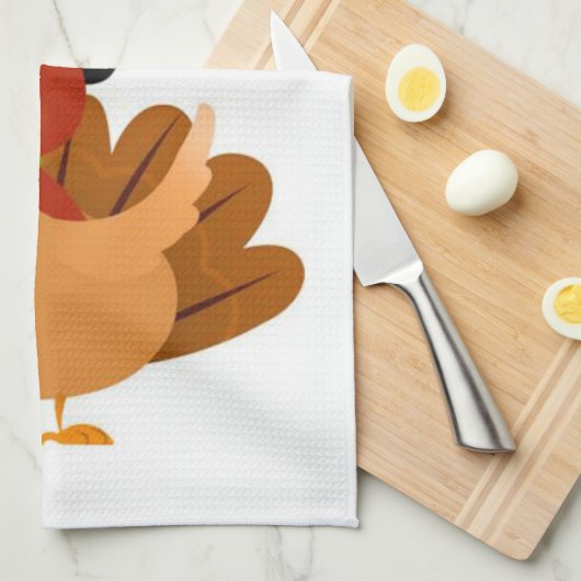 Thanksgiving keukenhanddoek (Quarter Fold)