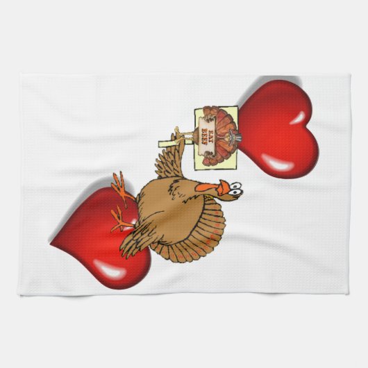 Thanksgiving keukenhanddoek (Horizontaal)