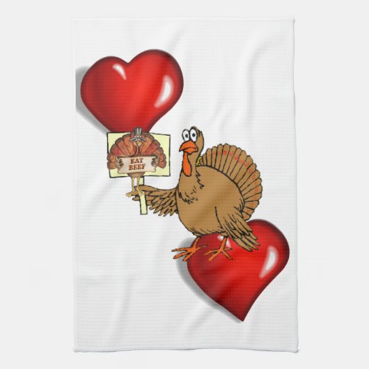 Thanksgiving keukenhanddoek (Verticaal)