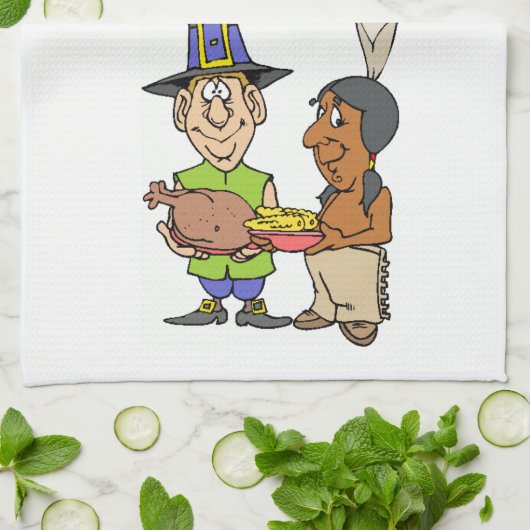 Thanksgiving keukenhanddoek (Gevouwen)