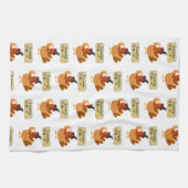 Thanksgiving keukenhanddoek (Horizontaal)