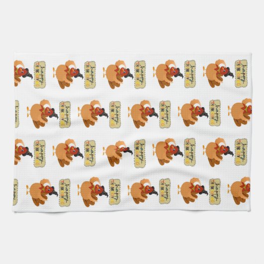 Thanksgiving keukenhanddoek (Horizontaal)