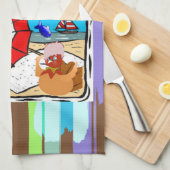 Thanksgiving keukenhanddoek (Quarter Fold)