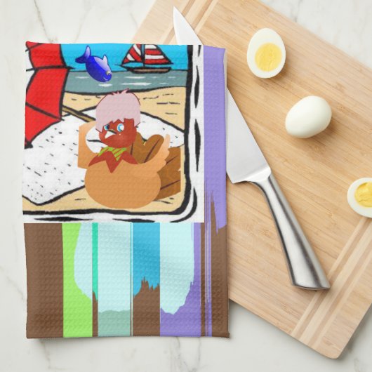 Thanksgiving keukenhanddoek (Quarter Fold)