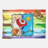 Thanksgiving keukenhanddoek (Horizontaal)