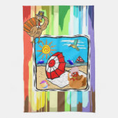 Thanksgiving keukenhanddoek (Verticaal)