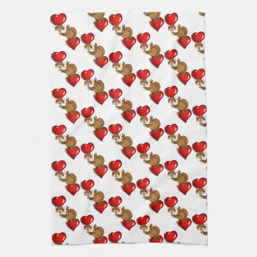 Thanksgiving keukenhanddoek (Verticaal)
