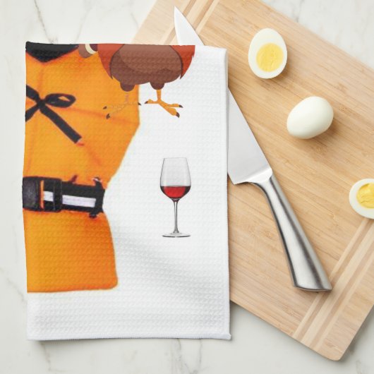 Thanksgiving, keukenhanddoek (Quarter Fold)