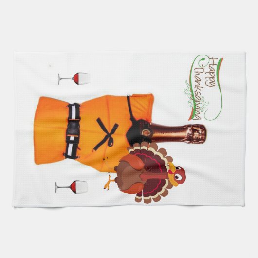 Thanksgiving, keukenhanddoek (Horizontaal)