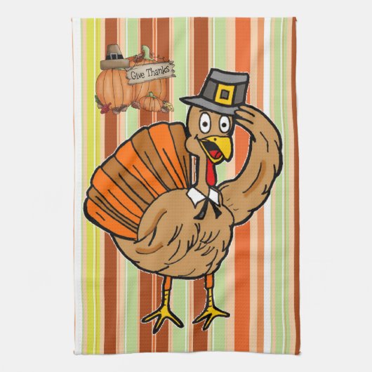 Thanksgiving keukenhanddoek (Verticaal)