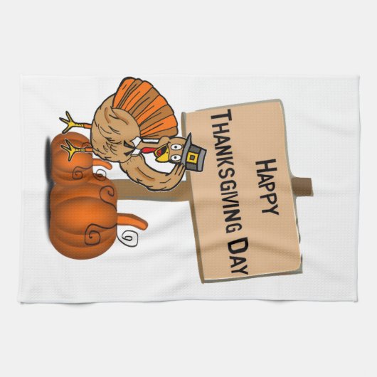 Thanksgiving keukenhanddoek (Horizontaal)