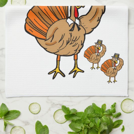 Thanksgiving keukenhanddoek (Gevouwen)