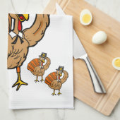 Thanksgiving keukenhanddoek (Quarter Fold)