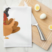 Thanksgiving keukenhanddoek (Quarter Fold)