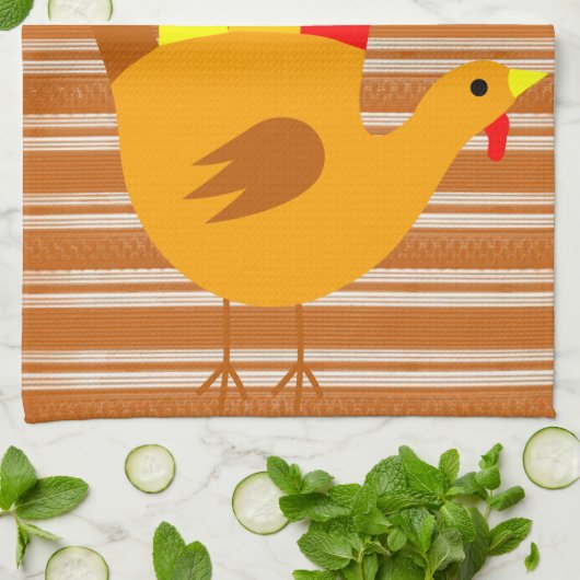 Thanksgiving keukenhanddoek (Gevouwen)