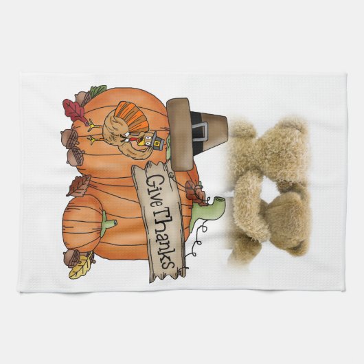 Thanksgiving keukenhanddoek (Horizontaal)