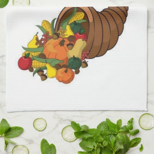 Thanksgiving keukenhanddoek (Gevouwen)