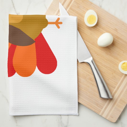 Thanksgiving keukenhanddoeken (Quarter Fold)